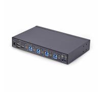 StarTech.com Switch KM a 4 porte con commutazione del mouse, switcher USB per