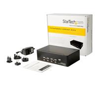 StarTech.com Switch KVM a 4 porte per Dual DisplayPort - 4k 60Hz TASTIERA TEDESCA [SV431DPDDUA2] NEW