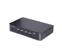 StarTech.com Switch KVM DisplayPort 4 Porte - 8K 60H/4K 144Hz, Schermo Unico, DisplayPort 1.4, 2 Porte USB 3.0, 4x USB 2.0 HID, Commutatore KVM, Commutazione a Pulsante, Conforme TAA - Indipendente da