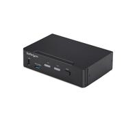 StarTech.com Switch KVM DisplayPort a 2 porte, 4K 60Hz, DP 1.2, gestione EDID, hub USB 3.0 a 2 porte, 4 porte USB HID, conforme NEW