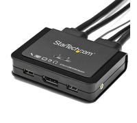 StarTech.com Switch KVM DisplayPort a 2 porte - 4K 60Hz - KVM switch compatto a