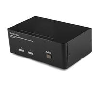 StarTech.com Switch KVM DisplayPort per doppio monitor - Hub USB 2.0 a due porte