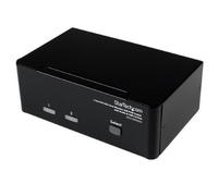 StarTech.com Switch KVM doppio monitor VGA DVI 2 porte USB con audio e hub USB 2