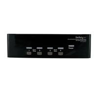 StarTech.com Switch KVM doppio monitor VGA DVI 4 porte USB con audio e hub USB 2.0