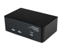 StarTech.com Switch KVM Dual DVI USB 2 porte con audio e hub USB 2.0 (2 Port Dual DVI USB KVM Switch)