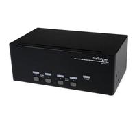 StarTech.com Switch KVM DVI USB per monitor triplo a 4 porte con audio e hub 2.0 [SV431TDVIUA]