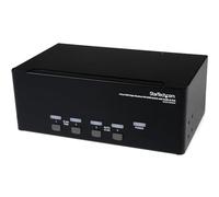 StarTech.com Switch Kvm DVI USB per Monitor Triplo a 4 Porte con Audio e Hub USB 2.0