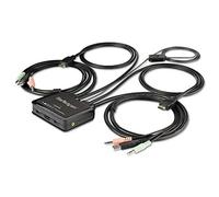 StarTech.com Switch KVM HDMI a 2 porte con cavi integrati - USB 4K 60 Hz (SV211H