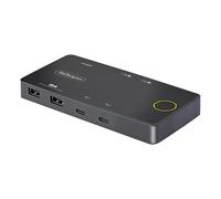 StarTech.com Switch KVM USB-C a 2 porte, monitor HDMI 4K60Hz, 100W PD Pass-through per ogni laptop/Tablet, alimentazione da bus USB, compatibile con USB Type-C/USB4/Thunderbolt 3/4 (C2-H46-UC2-PD-KVM)
