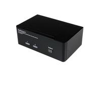 StarTech.com Switch KVM USB doppio DisplayPort 2 porte con audio e hub USB 2.0