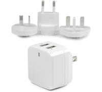 Startech Dual Port Usb Wall Charger 17w/3.4a Bianco