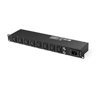 StarTech.com Unità Distribuzione Alimentazione PDU 1U a 8 porte montabile a Rack con prese C13 - 16A - Cavo di Alimentazione (NEMA5-20p) - 3m