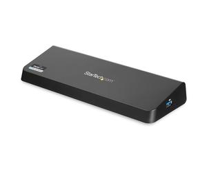 StarTech.com USB 3.0 Dual Monitor Docking Station con HDMI e DisplayPort 4K - Da USB 3.0 a 4x USB-A, Ethernet, HDMI e DP - Docking station universale per PC USB A per Mac/Win - Nouvo