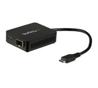 StarTech.com USB C to Fiber Optic Converter - Open SFP - 1000BASE-SX/LX - Window