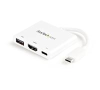 StarTech.com USB-C to HDMI Adapter - White - 4K 30Hz - Thunderbolt 3 Compatible
