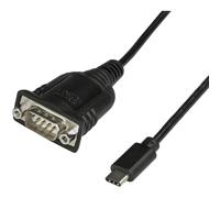 StarTech.com Cavo adattatore da USB C a seriale da 40cm - Cavo convertitore da USB tipo C a RS232 DB9 - Cavo seriale USB type