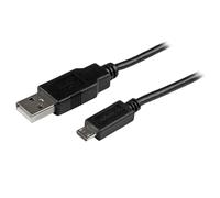 Startech Slim Micro B To Usb A 2 M One Size Black