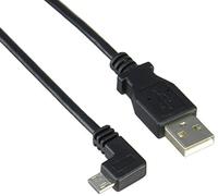 StarTech.com USBAUB50CMLA Cavo Micro-USB da Ricarica e Sincronizzazione per Smartphone e Tablet, Connettore Angolare Sinistro, 0.5 m, Nero