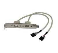 StarTech.com USBPLATE 2 Porta USB a Femmina Alloggio Piastra Adattatore
