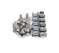 StarTech.com Viti e Dadi in Gabbia per Rack 19 e 10 con Fori Quadrati; Kit con V
