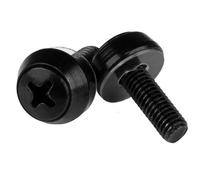 StarTech.com Viti per montaggio Server Rack - M5 x 12mm - confezione da 100, nero (M5 MOUNTING SCREWS BLACK 12MM - 100 PC SERVE NEW