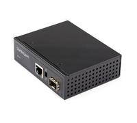 STARTECH Convertitore Media Fibra a Ethernet 60W PoE+ - IP30 - Nero