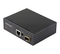 StarTech.com Media Converter fibra ottica a Ethernet - Convertitore industriale da fibra a rame - 1Gbps SFP a RJ45/Cat6 - IP-30