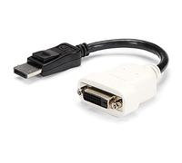 StarTech.com DisplayPort to DVI Adapter, DisplayPort to DVI-D Adapter/Video Converter 1080p, DP 1.2 to DVI Monitor, Latching DP Connector