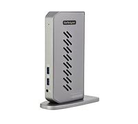 StarTech.com USB-C USB-A Dock - Docking station USB C dual monitor DisplayPort e HDMI 4K 60Hz con Ethernet Adattatore multiporta 6x USB-A, GbE type C/USB 3.1 Gen 1- Windows/Mac [DK30A2DHUUE]