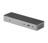 STARTECH Dock Thunderbolt 3 Cablato Nero e Grigio con 2 DisplayPort