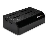 StarTech Dock USB 3.0 a 4 Baie 2,5/3,5" SATA HDD/SSD 5Gbps (SDOCK4U33) | Hot-Swap, Caricamento dall'Alto, Quattro Alloggiamenti Indipendenti, Plug-and-Play