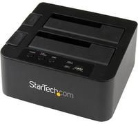 StarTech.com Docking Station per Hard Disk a 2 Slot - Duplicatore Standalone USB 3.0 (5 Gbps)/eSATA per SSD/HDD SATA III 2.5/3.5", Clonatore di Hard Drive con Carica dall'Alto