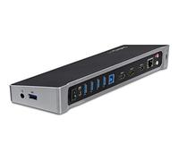 StarTech Docking Station USB-A Triplo, 2x DP 4K e HDMI, Hub 5 Porte, GbE | Triplo Monitor 4K, Ethernet Gigabit RJ45, Per laptop