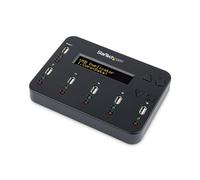 StarTech Duplicatore Clonatore e Cancellatore USB 1:5 per Chiavette, LCD | Cancellazione a 3 Passaggi, Standalone senza PC, Copia del Sistema