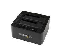 StarTech.com Docking Station per Hard Disk a 2 Slot - Duplicatore Standalone USB 3.0 (5 Gbps)/eSATA per SSD/HDD SATA III 2.5/3.5", Clonatore di Hard Drive con Carica dall'Alto