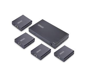 StarTech Extender e Splitter HDMI 1x4 su CAT6, 4K 60Hz, 70m, 4 Display | Distribuisce un segnale HDMI a quattro schermi, Ideale per digital signage