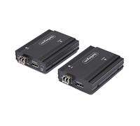 StarTech.com Extender KVM DisplayPort in fibra ottica, 4K 60Hz, kit di estensione multimodale 300m, moduli SFP+ preinstallati
