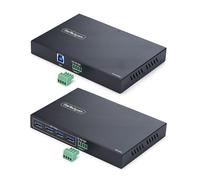 StarTech Extender USB 3.0 a 4 Porte su Ethernet fino a 100 m tramite Cavo RJ45 Cat6a/Cat7/Cat8, Estensione per Dispositivi USB Remoti, Hub 4x USB-A 5Gbps, TAA