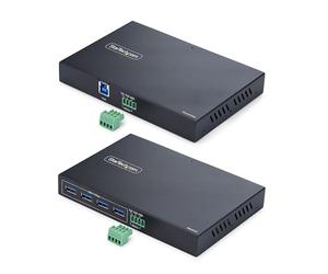 StarTech Extender USB 3.0 a 4 Porte su Ethernet 100m, Cat6a/Cat7/Cat8 RJ45 | Ideale per Postazioni Remote e Chioschi Digitali, Plug and Play