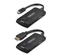 StarTech Extender Wireless USB-C a HDMI per Sale Riunioni e Huddle Space, 4K 60Hz, Portata 20m, Alimentazione USB, Kit Trasmettitore e Ricevitore Plug-and-Play