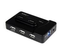 ST ST7320USBC - USB 3.0, hub a 6 porte, 6 USB-A, nero