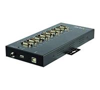 StarTech Hub Seriale 8 Porte USB a RS232/RS485/RS422 DB9 (ICUSB234858I) | Protezione IP30, Barra DIN, Custodia in Metallo, Protezione ESD 15kV