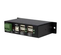 StarTech.com HUB USB 2.0 Industriale in metallo a 4 porte con protezione da sovracorrenti - montabile ST4200USBM