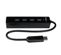 STARTECH Hub USB 3.0 4 porte portatile SuperSpeed nero
