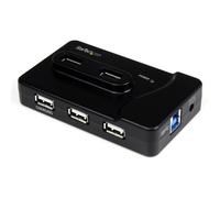 ST ST7320USBC - USB 3.0, hub a 6 porte, 6 USB-A, nero