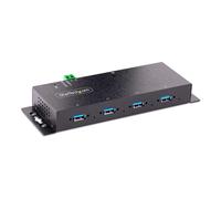 STARTECH Hub USB 3.0 Industriale a 4 Porte - Multipresa USB Alimentata