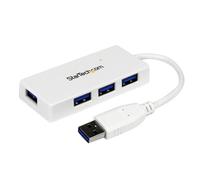 STARTECH Hub USB 3.0 Mini 4 Porte SuperSpeed Bianco