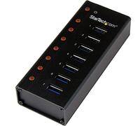 Startech 7 Port Usb 3.0 Hub-desktop /wall-mount One Size Black