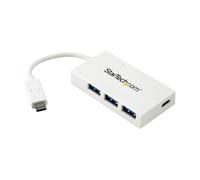 STARTECH Hub USB-C a 4 porte USB 3.0 Bianco - Perno e Concentratore