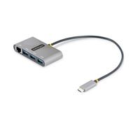 STARTECH Hub USB-C con Ethernet Gigabit e 3 porte USB-A - Adattatore Portatile